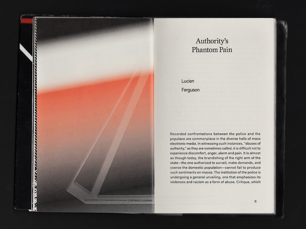 Contango Journal Issue 1 — Auctoritas interior