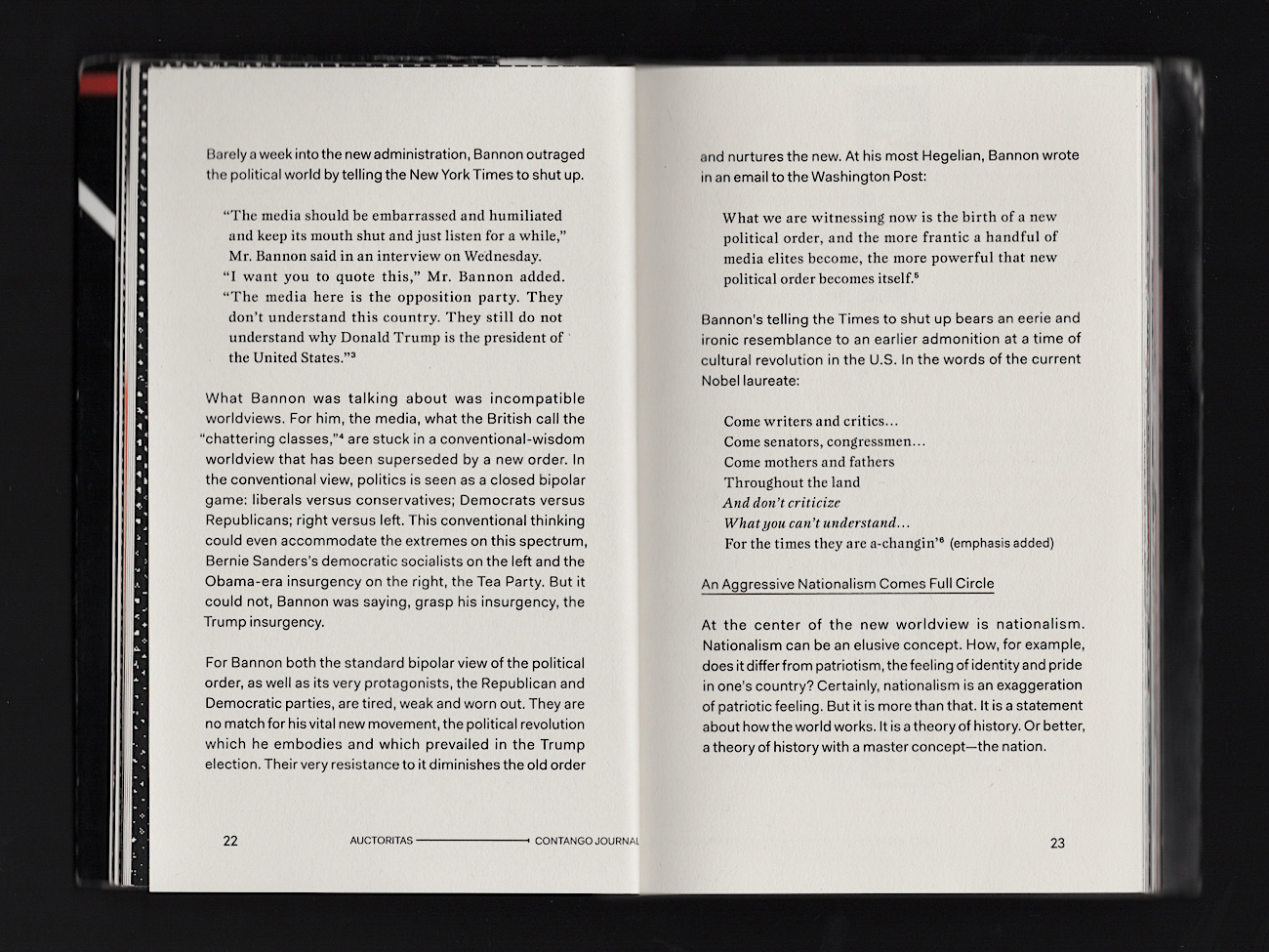 Contango Journal Issue 1 — Auctoritas interior