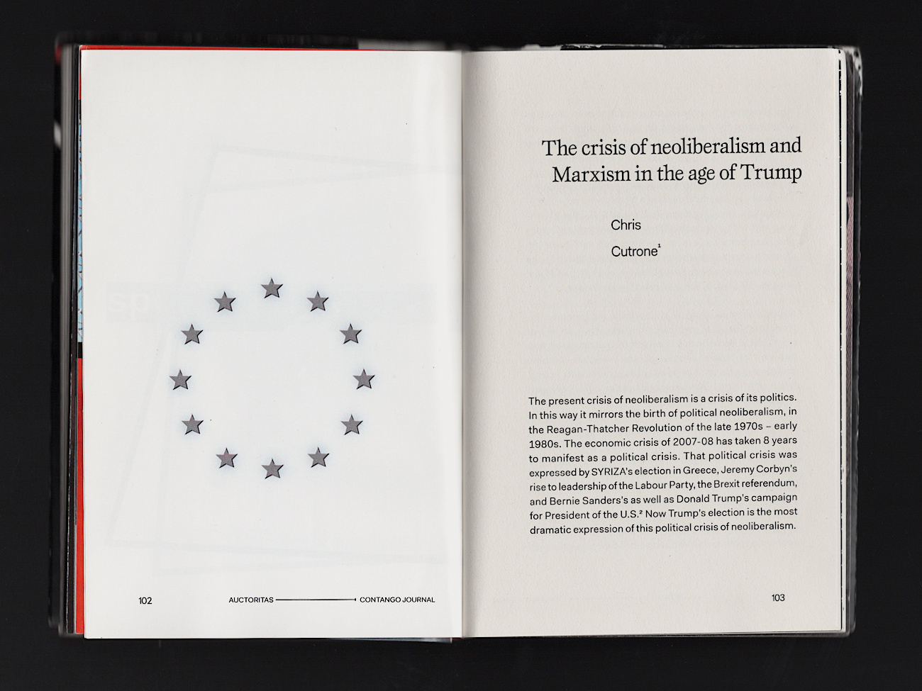 Contango Journal Issue 1 — Auctoritas interior