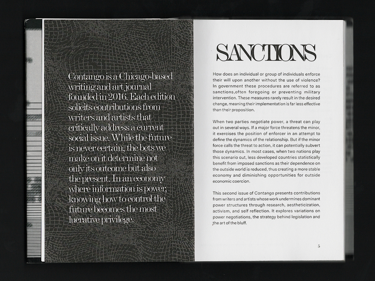 Contango Journal Issue 2 — Sanctions interior