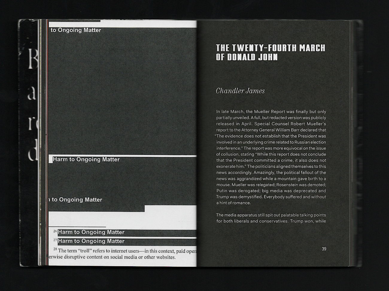 Contango Journal Issue 3 — Crime interior