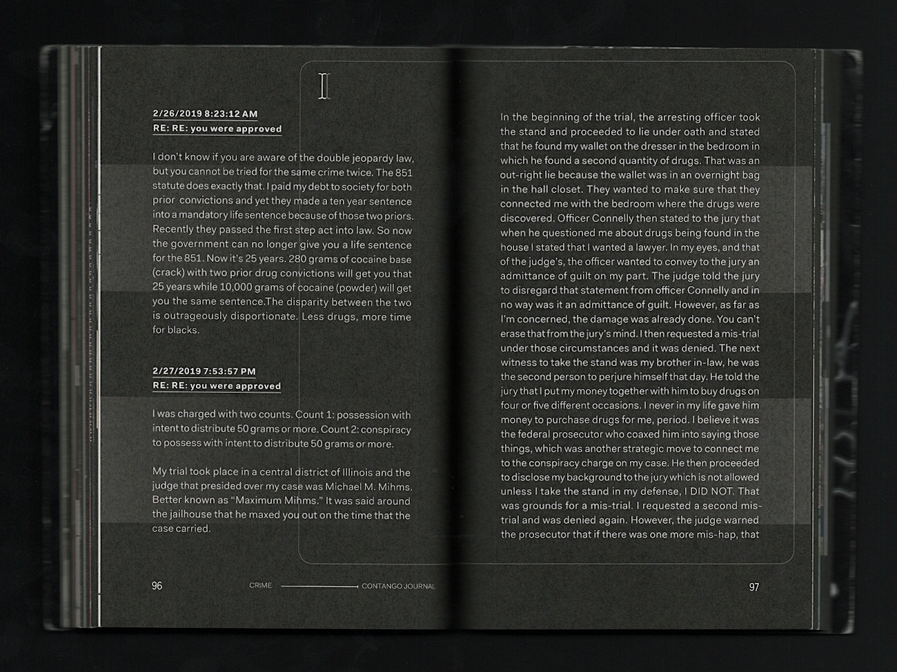 Contango Journal Issue 3 — Crime interior